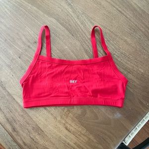 NWOT Set Active SportBody scoop bra in apple size large